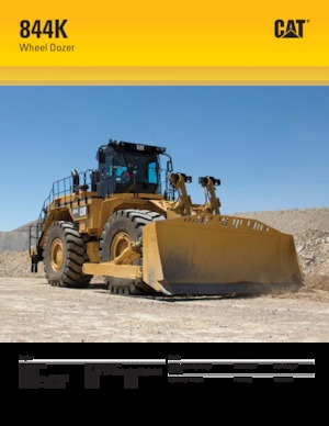 Колесна дозаторна машина Caterpillar 844K