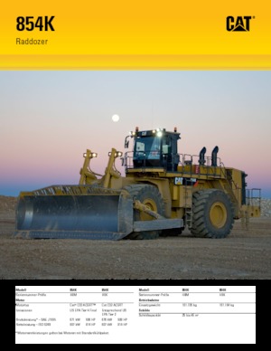 Колесна дозаторна машина Caterpillar 854K