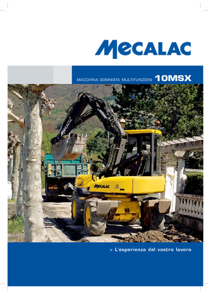 Колесни екскаватори Mecalac 10 MSX
