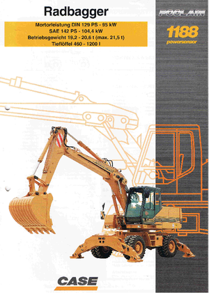 Колесни екскаватори Case Poclain 1188 PM 4A