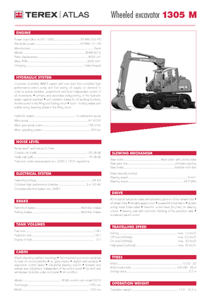 Колесни екскаватори Atlas 1305 M