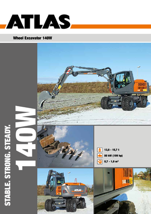 Колесни екскаватори Atlas 140 W