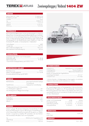 Колесни екскаватори Atlas 1404 ZW