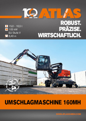 Колесни екскаватори Atlas 160 MH