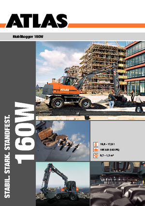 Колесни екскаватори Atlas 160 W