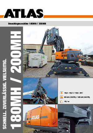 Колесни екскаватори Atlas 200 MH