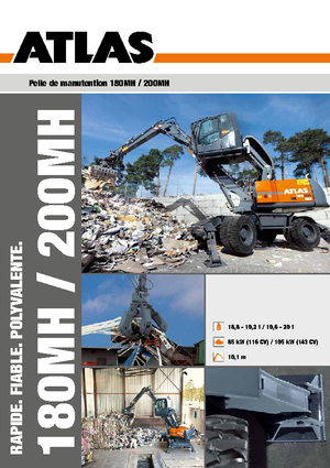 Колесни екскаватори Atlas 200 MH