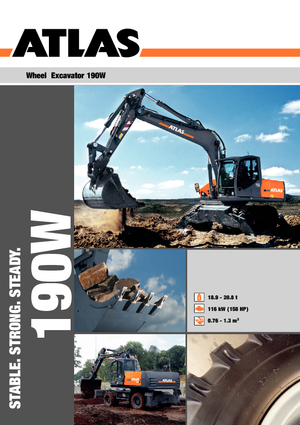 Колесни екскаватори Atlas 190 W