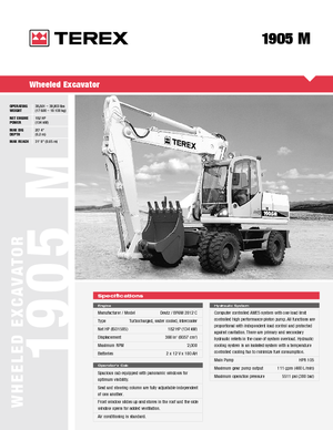 Колесни екскаватори Atlas 1905 M - Ind.