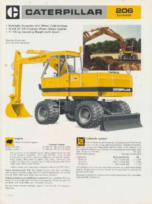 Колесни екскаватори Caterpillar 206