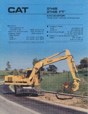 Колесни екскаватори Caterpillar 214B FT