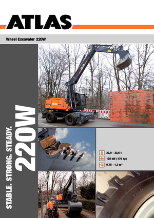 Колесни екскаватори Atlas 220 W
