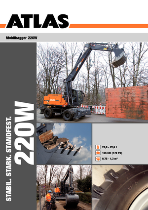 Колесни екскаватори Atlas 220 W