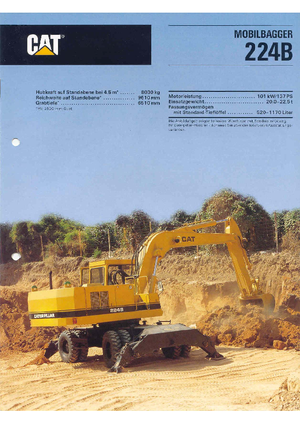 Колесни екскаватори Caterpillar 224 B