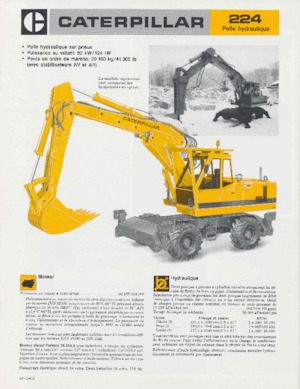 Колесни екскаватори Caterpillar 224