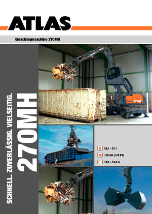 Колесни екскаватори Atlas 270 MH