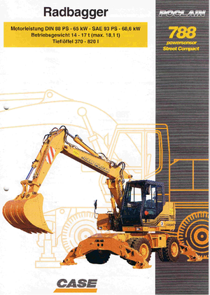 Колесни екскаватори Case Poclain 788 P2AL