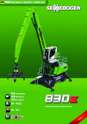 Щишки за ексаватори Sennebogen 830M E 