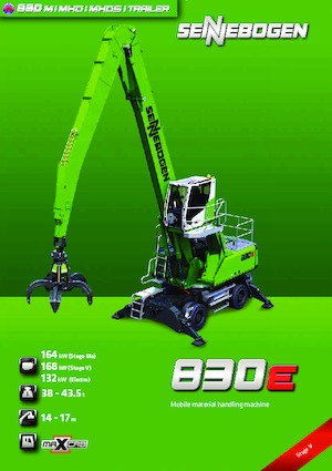 Щишки за ексаватори Sennebogen 830M E 
