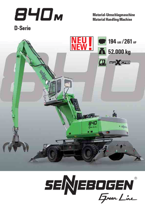 Колесни екскаватори Sennebogen 840 M