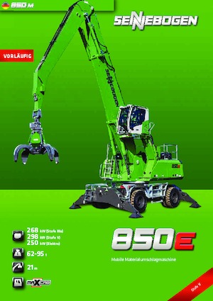 Щишки за ексаватори Sennebogen 850M E 