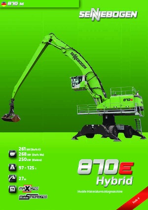 Щишки за ексаватори Sennebogen 860M E Hybrid