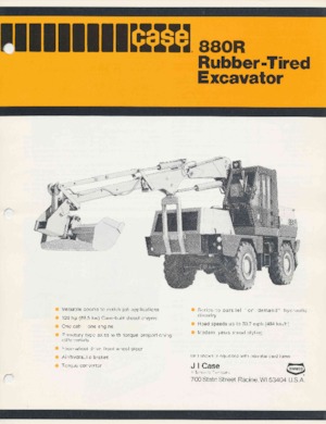 Колесни екскаватори Case 880R