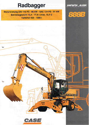 Колесни екскаватори Case Poclain 888 B P2A