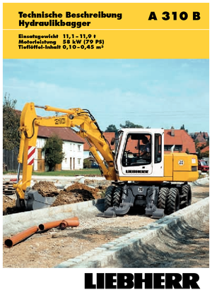 Колесни екскаватори Liebherr A 310 B