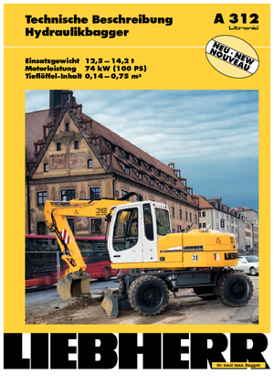 Колесни екскаватори Liebherr A 312 Litronic