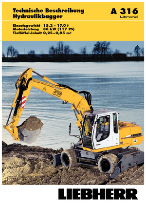 Колесни екскаватори Liebherr A 316 Litronic