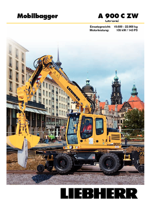 Колесни екскаватори Liebherr A 900 C ZW Litronic
