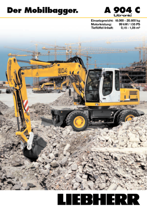 Колесни екскаватори Liebherr A 904 C Litronic