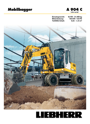 Колесни екскаватори Liebherr A 904 C Litronic