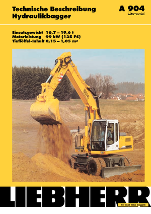 Колесни екскаватори Liebherr A 904 Litronic