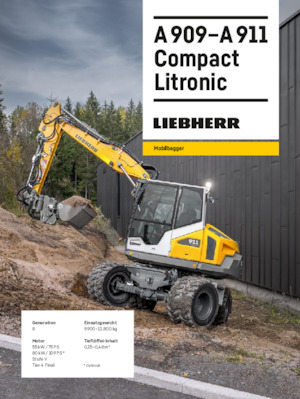 Колесни екскаватори Liebherr A 911 Compact Litronic 