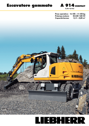 Колесни екскаватори Liebherr A 914 Compact Litronic