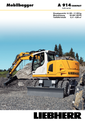 Колесни екскаватори Liebherr A 914 Compact Litronic