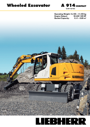 Колесни екскаватори Liebherr A 914 Compact Litronic
