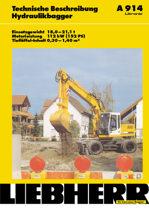 Колесни екскаватори Liebherr A 914 Litronic