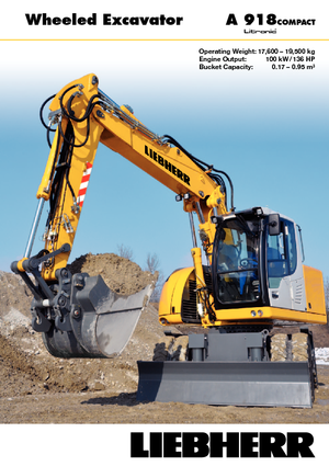 Колесни екскаватори Liebherr A 918 Compact Litronic