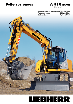 Колесни екскаватори Liebherr A 918 Compact Litronic