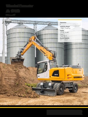 Колесни екскаватори Liebherr A 918 Litronic G6.0