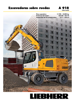 Колесни екскаватори Liebherr A 918 Litronic