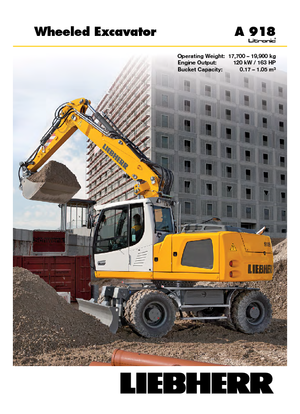 Колесни екскаватори Liebherr A 918 Litronic