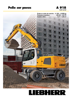 Колесни екскаватори Liebherr A 918 Litronic