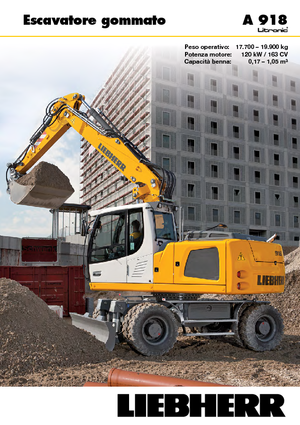 Колесни екскаватори Liebherr A 918 Litronic