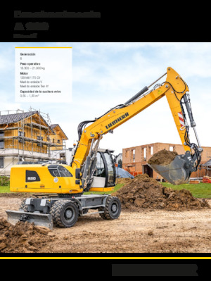 Колесни екскаватори Liebherr A 920 Litronic