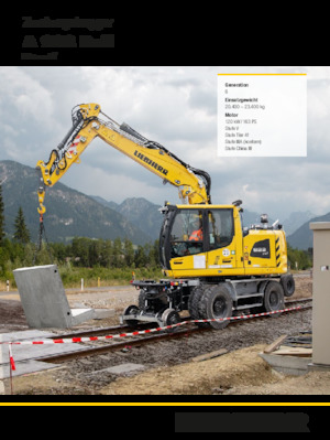 Колесни екскаватори Liebherr A 922 Rail Litronic G6.0