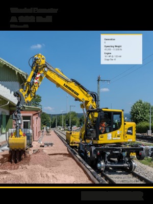 Колесни екскаватори Liebherr A 922 Rail Litronic G6.0